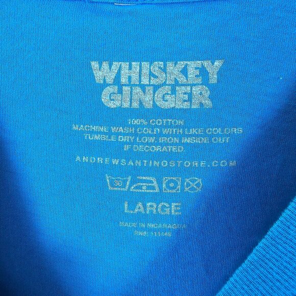 Andrew Santino Tito Cheeto Tour Shirt L Blue Merch Whiskey Ginger Bad Friends - Picture 3 of 9